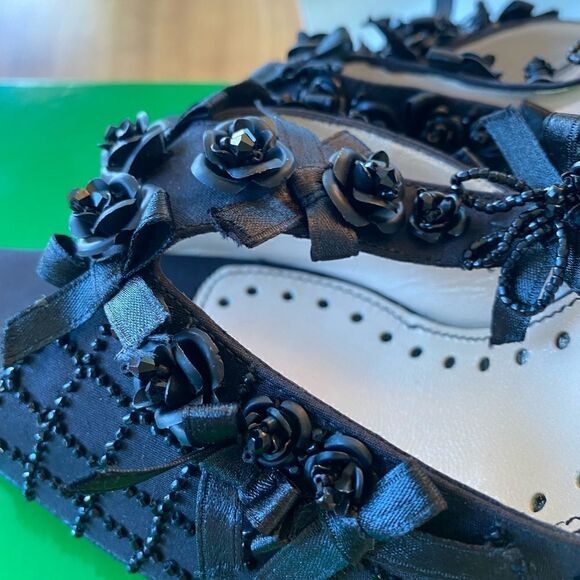 Yves St. Laurent -YSL- Black beaded evening heel. Brand New - size 10.5 - Picture 7 of 15